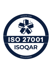 ISOQAR ISO 27001 seal